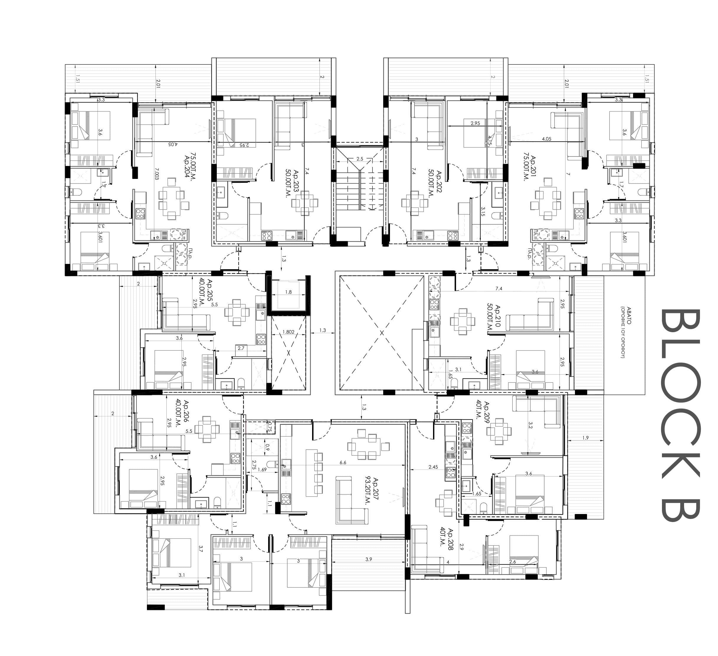 2-bedrooms apartments in Nicosia, Cyprus.