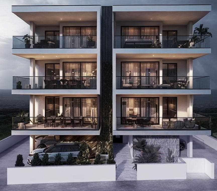 2-bedrooms apartments in Nicosia, Cyprus.