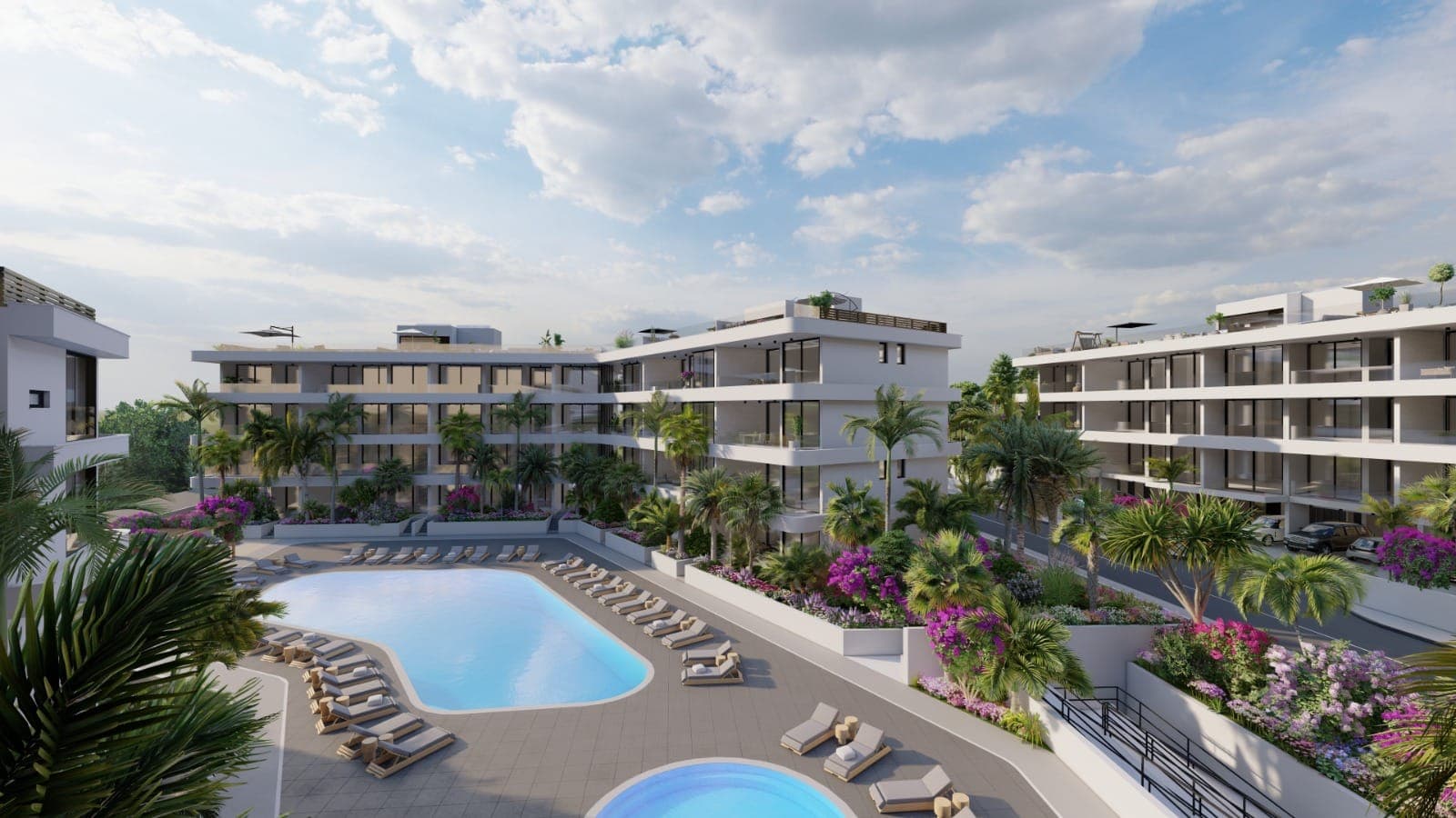 2-bedrooms apartments in Limassol, Cyprus.