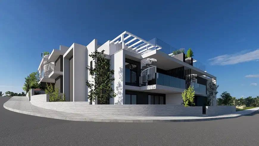 2-bedrooms apartments in Nicosia, Cyprus.