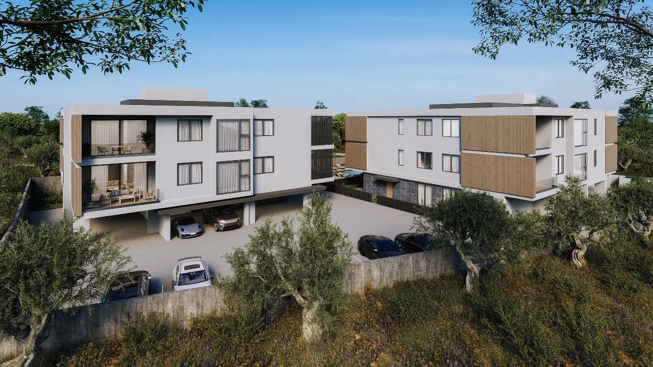 2-bedrooms apartments in Paphos, Cyprus.