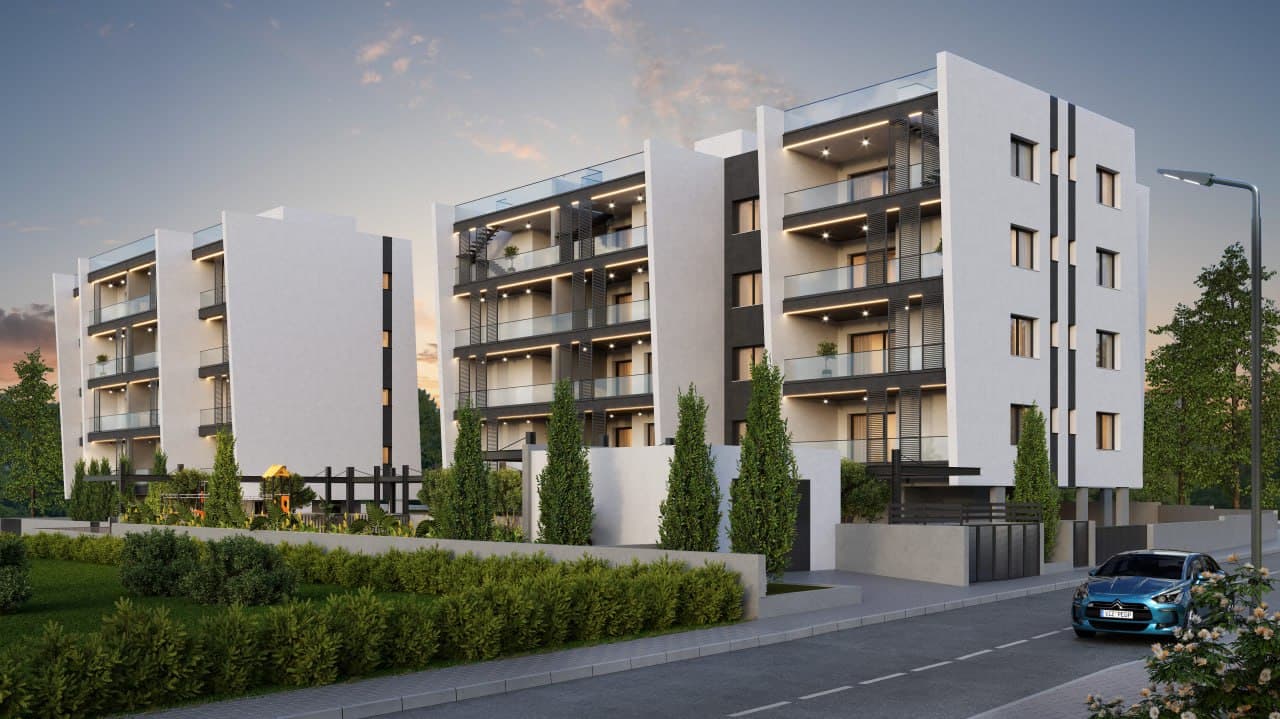 2-bedrooms apartments in Limassol, Cyprus.