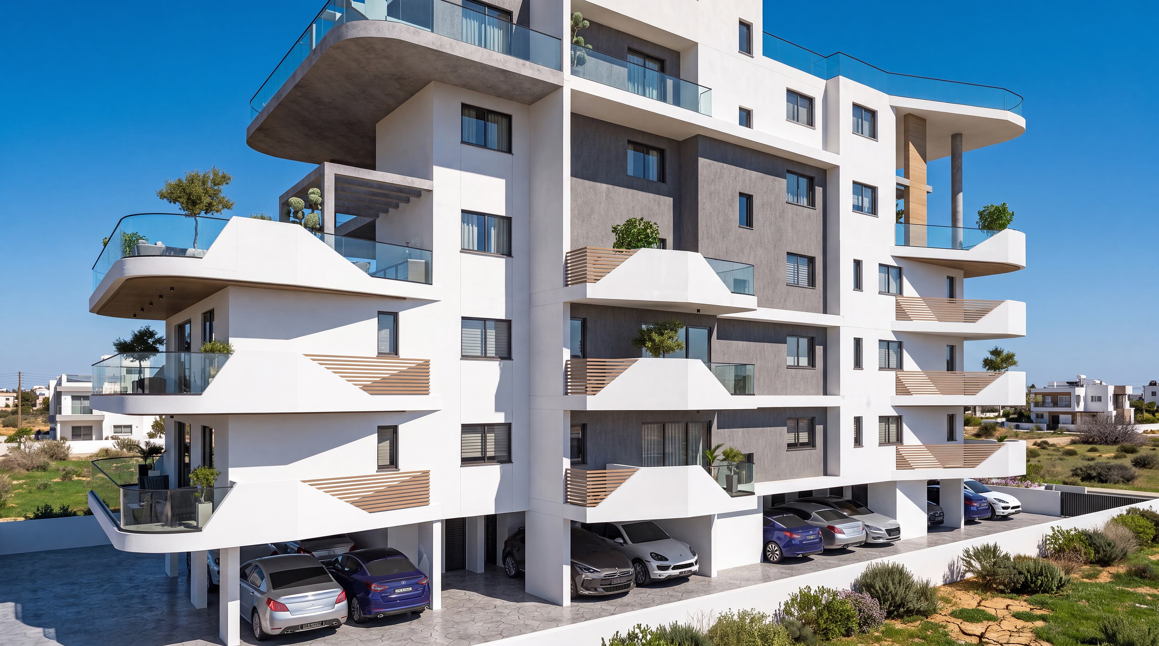 2-bedrooms apartments in Larnaca, Cyprus.