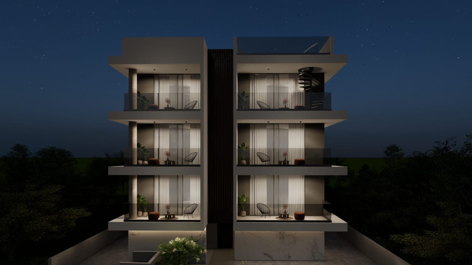 2-bedrooms apartments in Larnaca, Cyprus.
