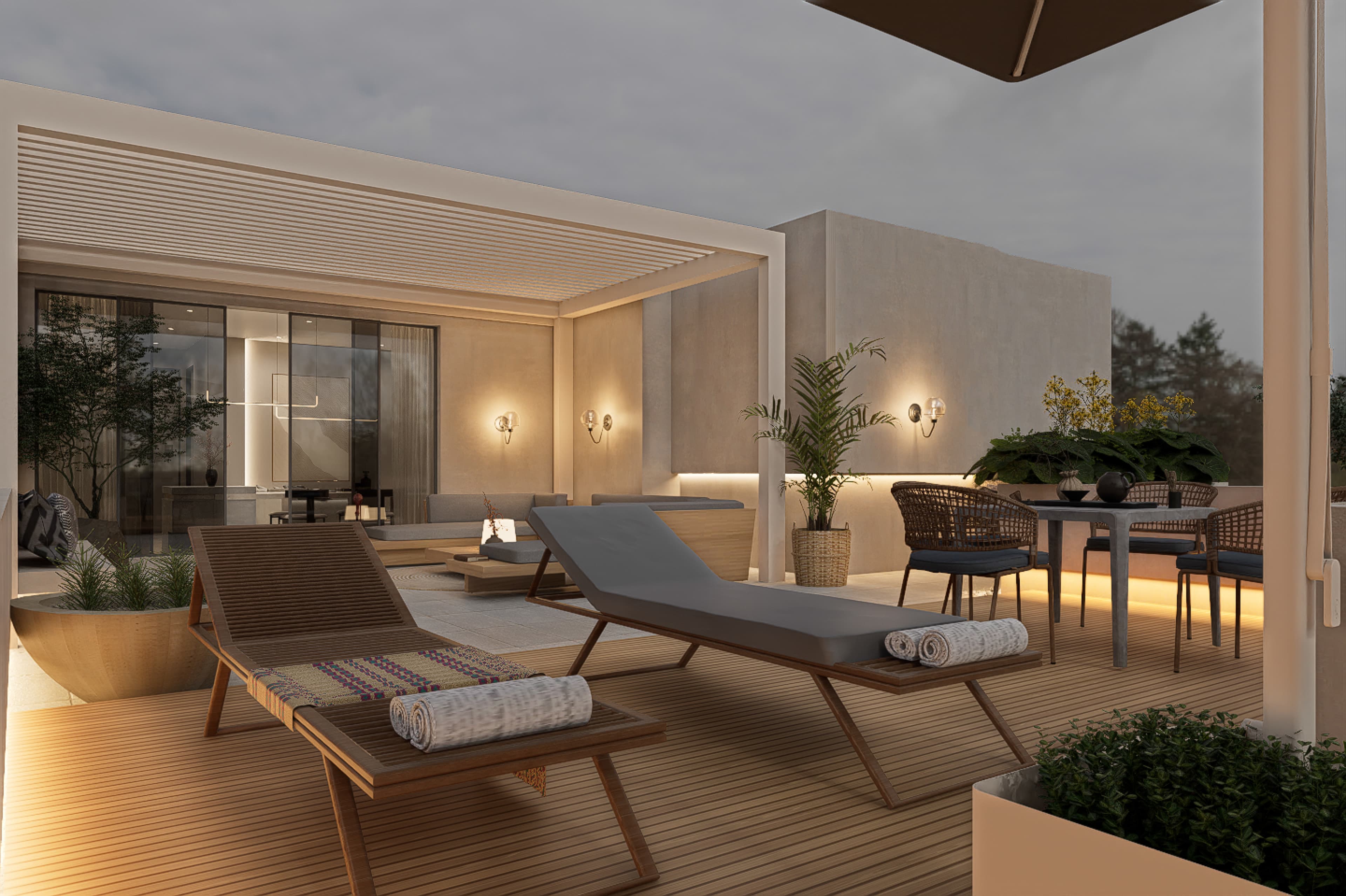 2-bedrooms apartments in Nicosia, Cyprus.