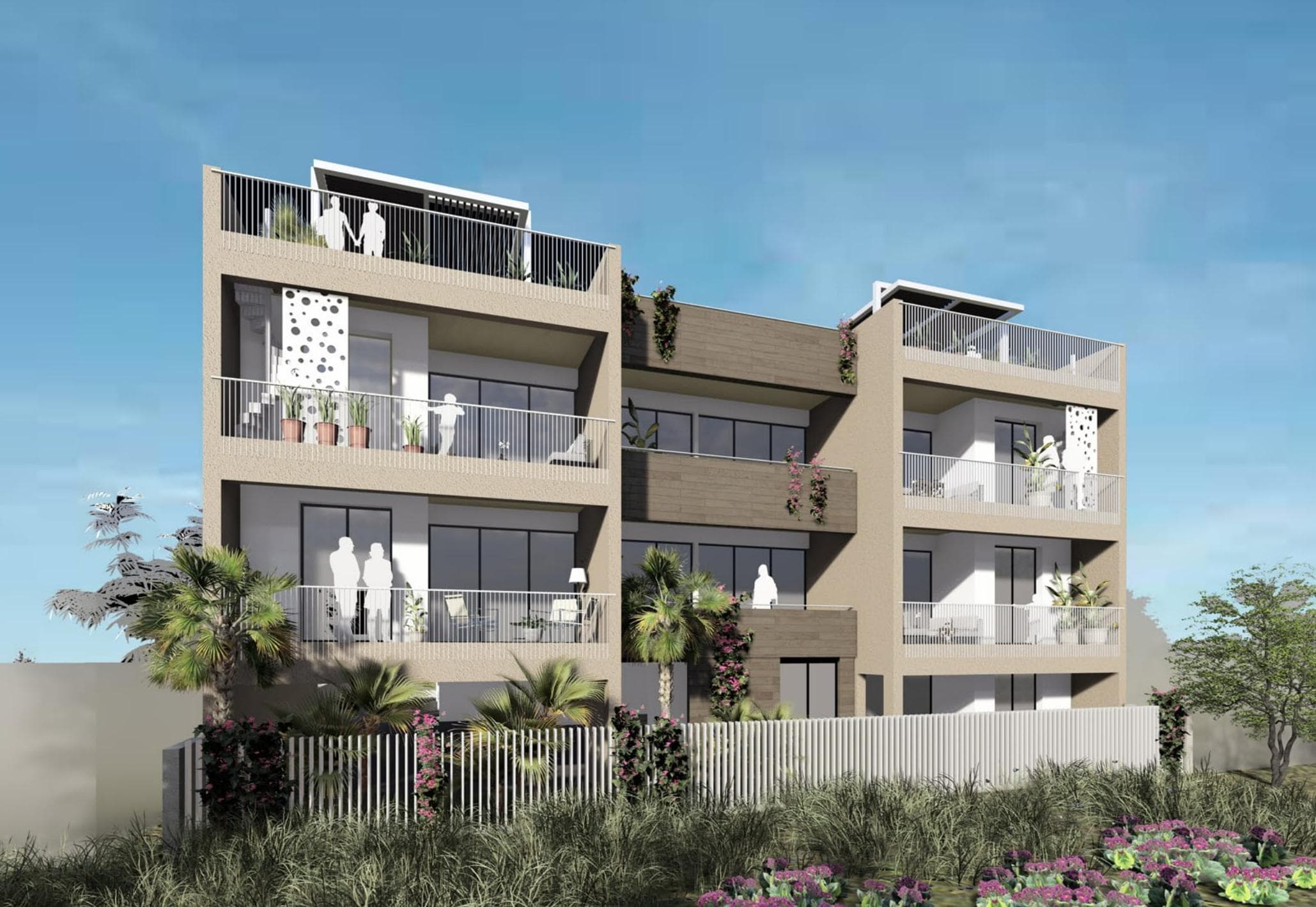 2-bedrooms apartments in Larnaca, Cyprus.