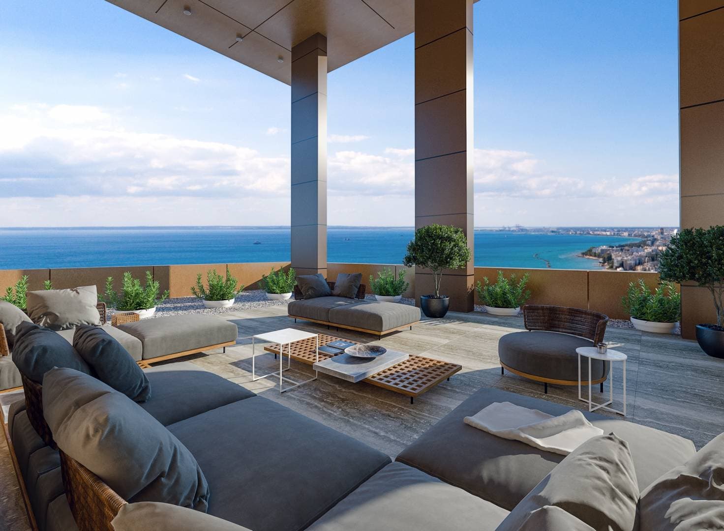 1-bedrooms apartments in Limassol, Cyprus.