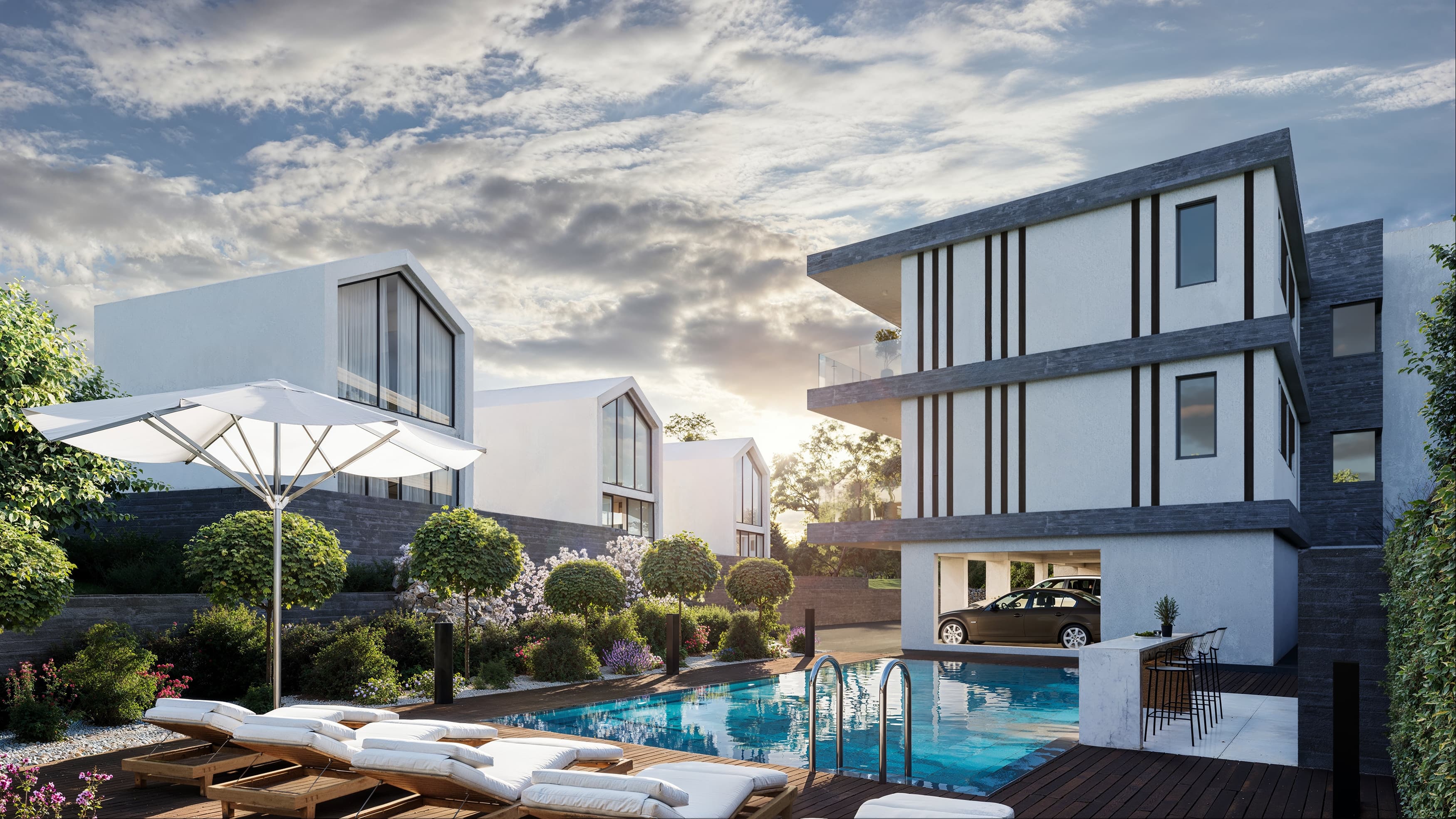 2-bedrooms apartments in Paphos, Cyprus.