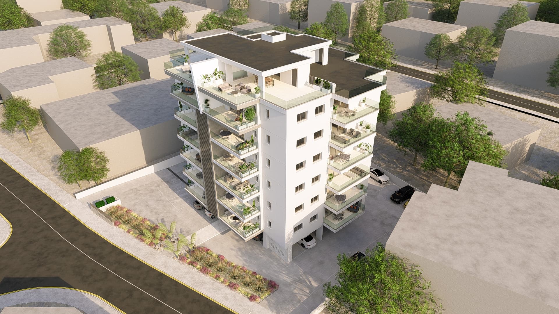 2-bedrooms apartments in Nicosia, Cyprus.