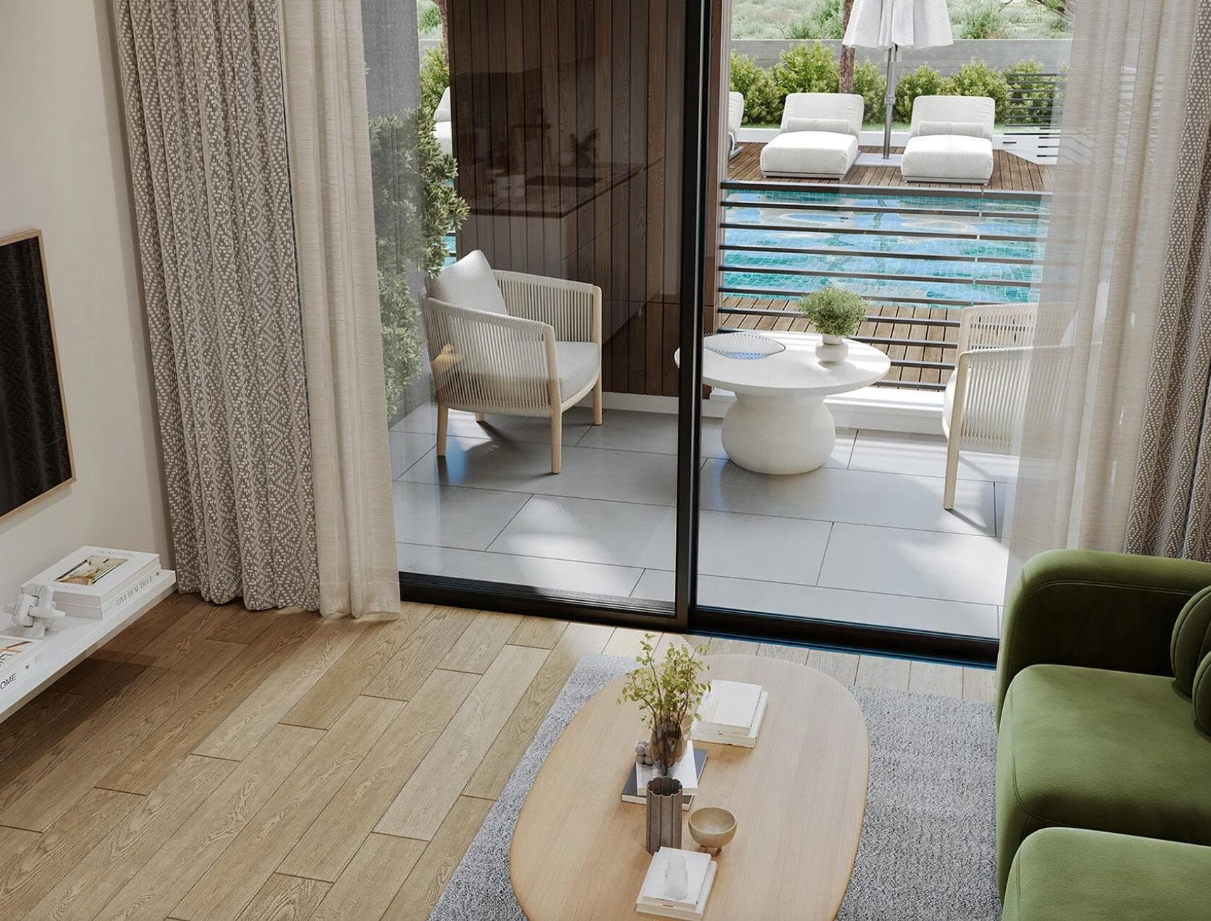 2-bedrooms apartments in Limassol, Cyprus.