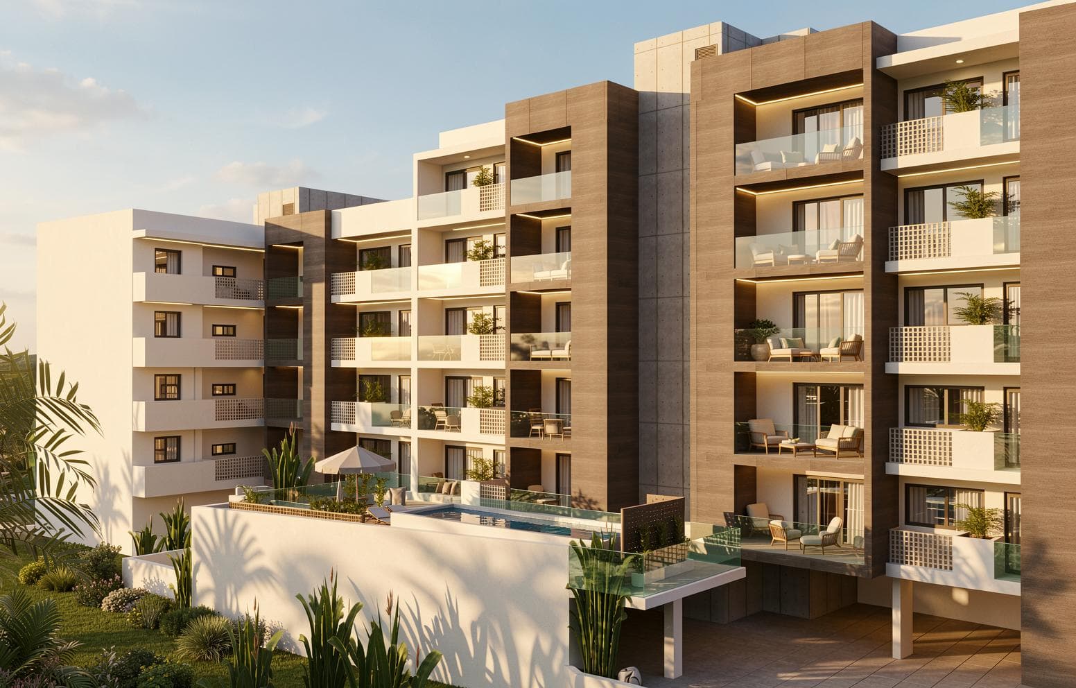 2-bedrooms apartments in Larnaca, Cyprus.