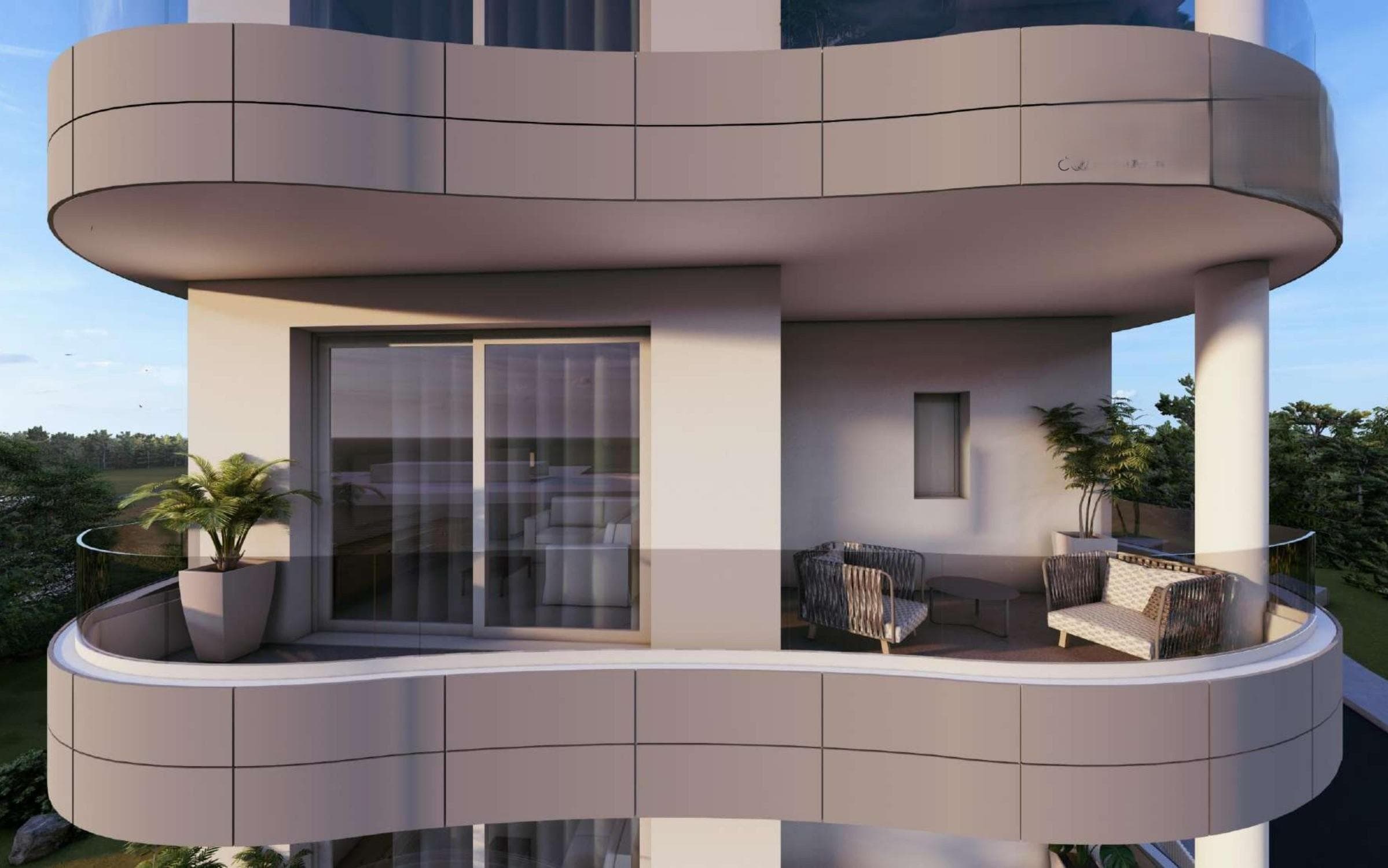 2-bedrooms apartments in Limassol, Cyprus.