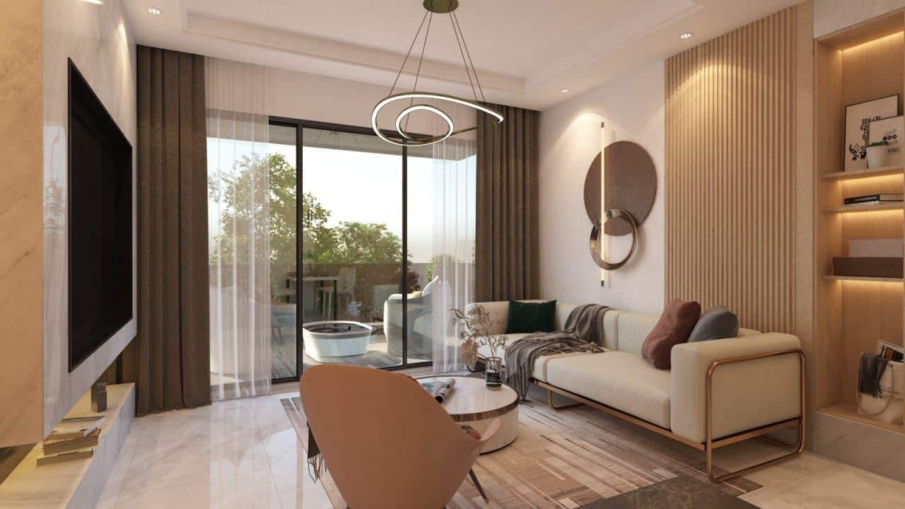 2-bedrooms apartments in Nicosia, Cyprus.