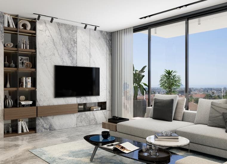 2-bedrooms apartments in Limassol, Cyprus.
