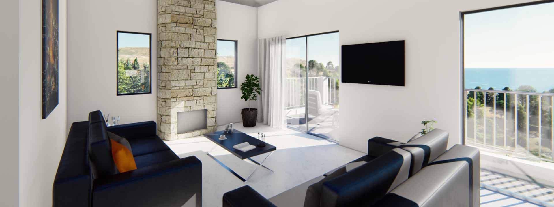 3-bedrooms house in Paphos, Cyprus.