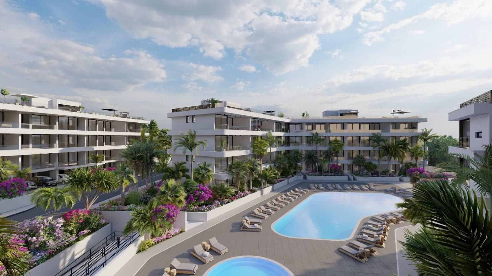2-bedrooms apartments in Limassol, Cyprus.