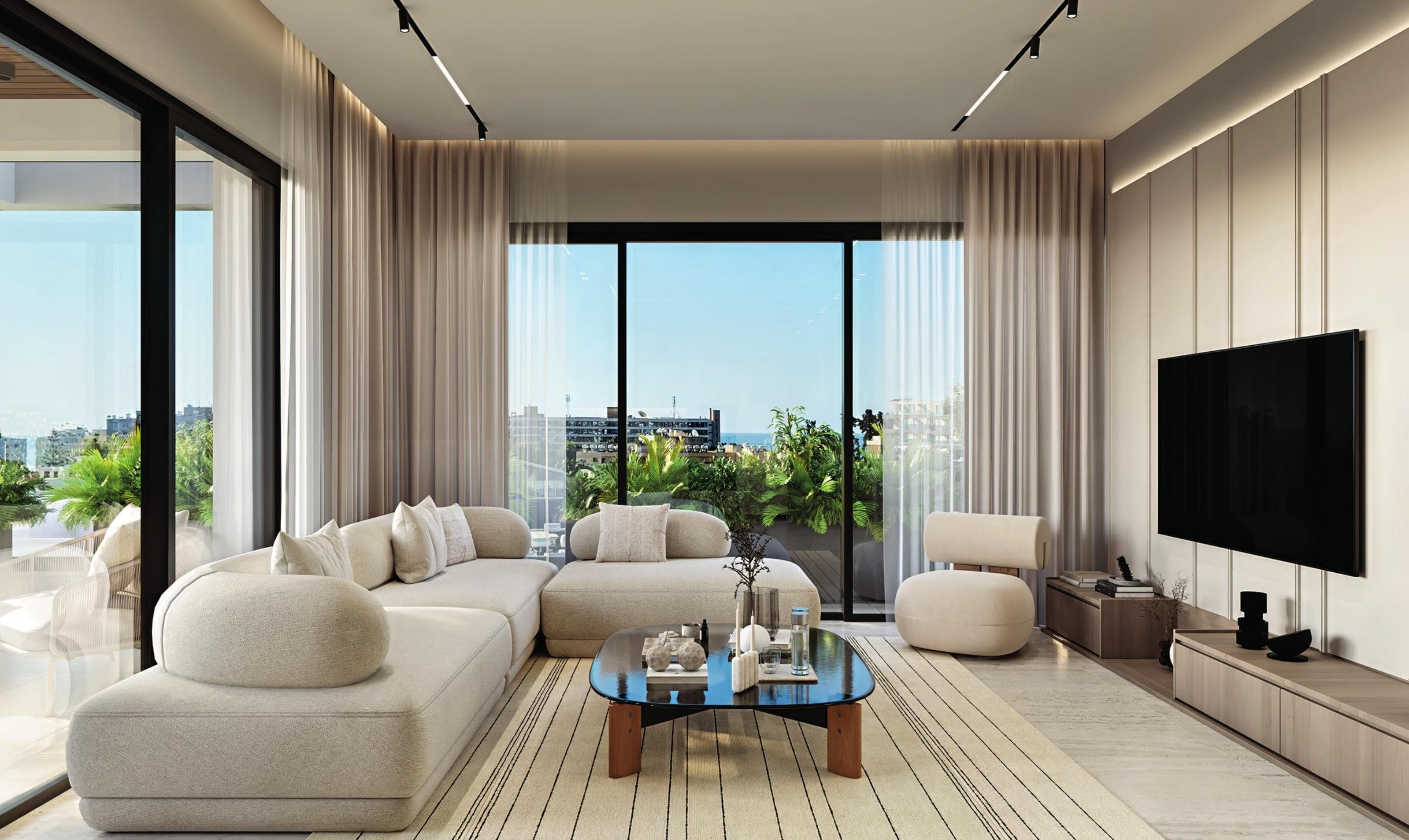 2-bedrooms apartments in Limassol, Cyprus.