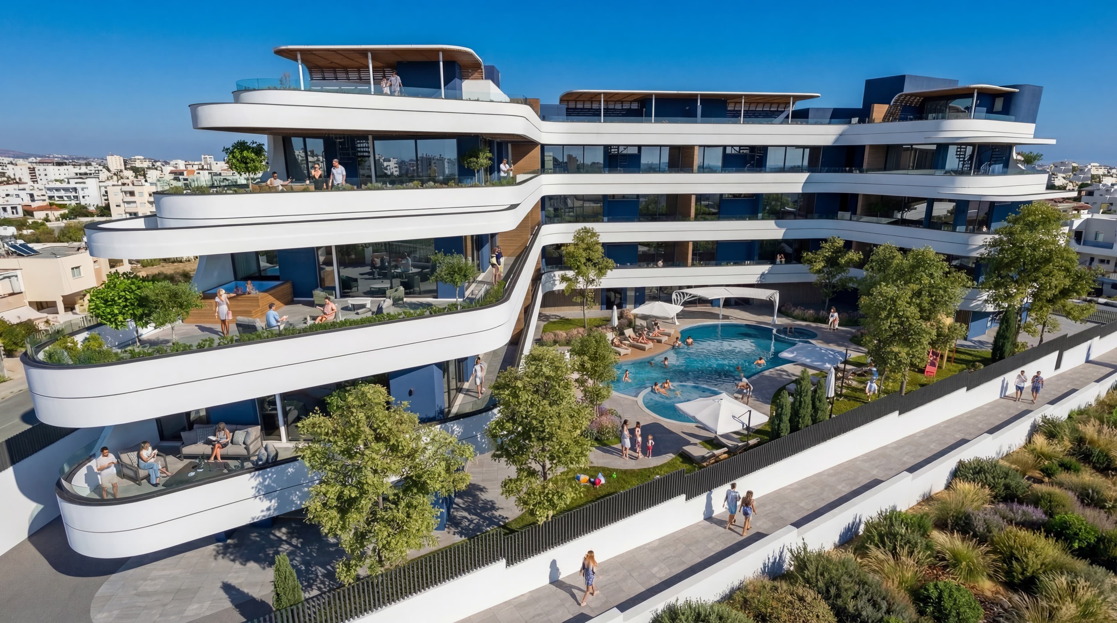 1-bedrooms apartments in Limassol, Cyprus.