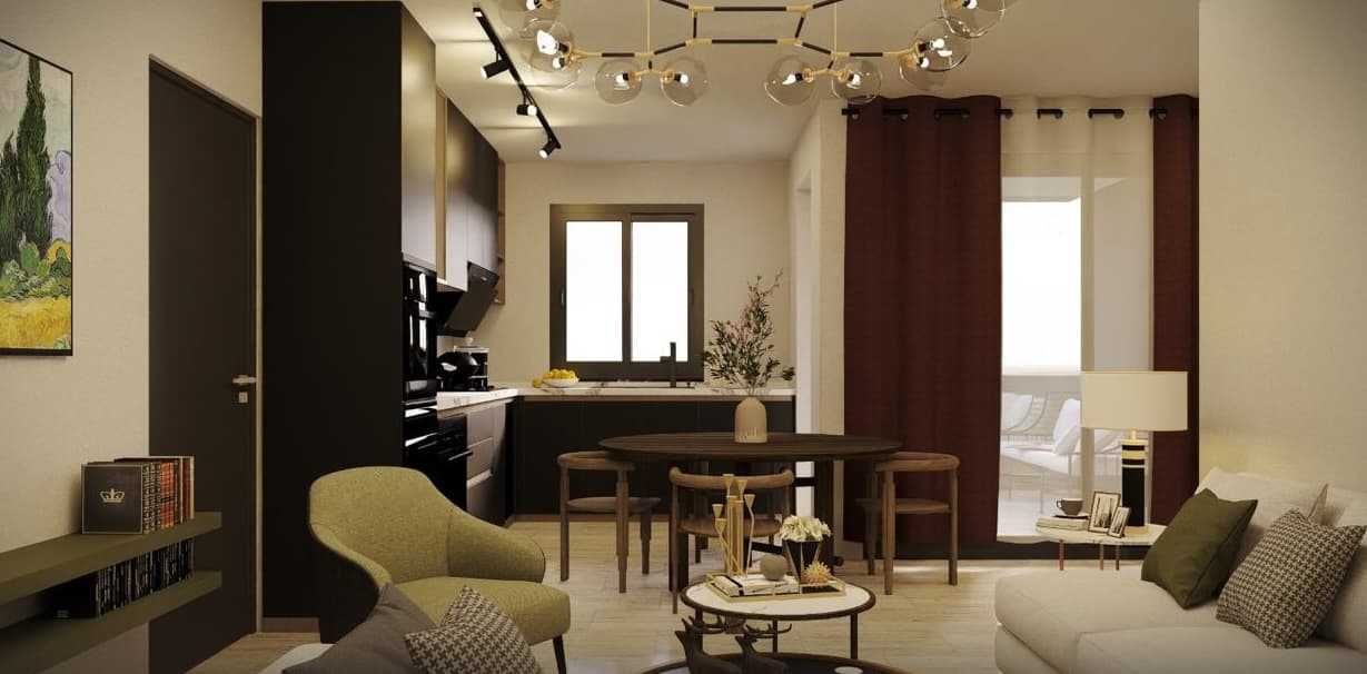 1-bedrooms apartments in Larnaca, Cyprus.