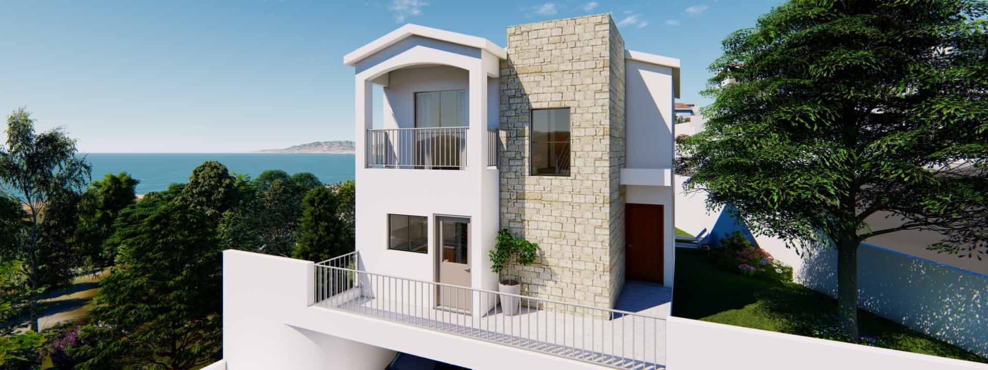 3-bedrooms house in Paphos, Cyprus.