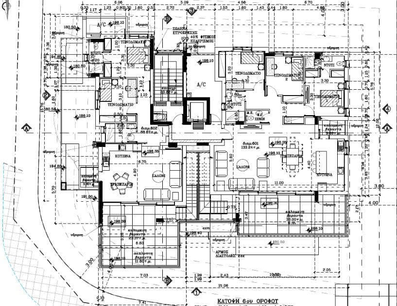 3-bedrooms apartments in Nicosia, Cyprus.