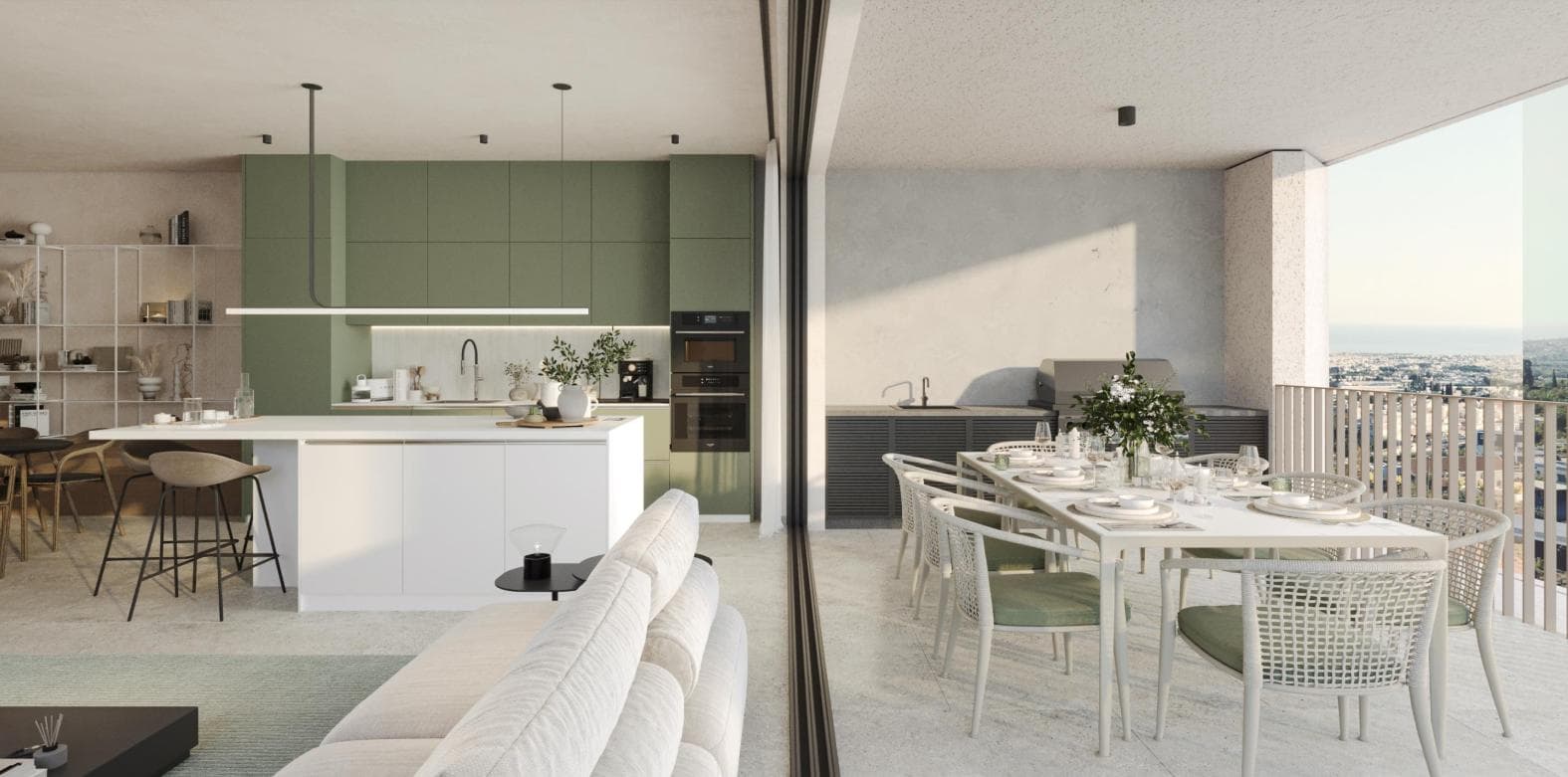 2-bedrooms apartments in Paphos, Cyprus.
