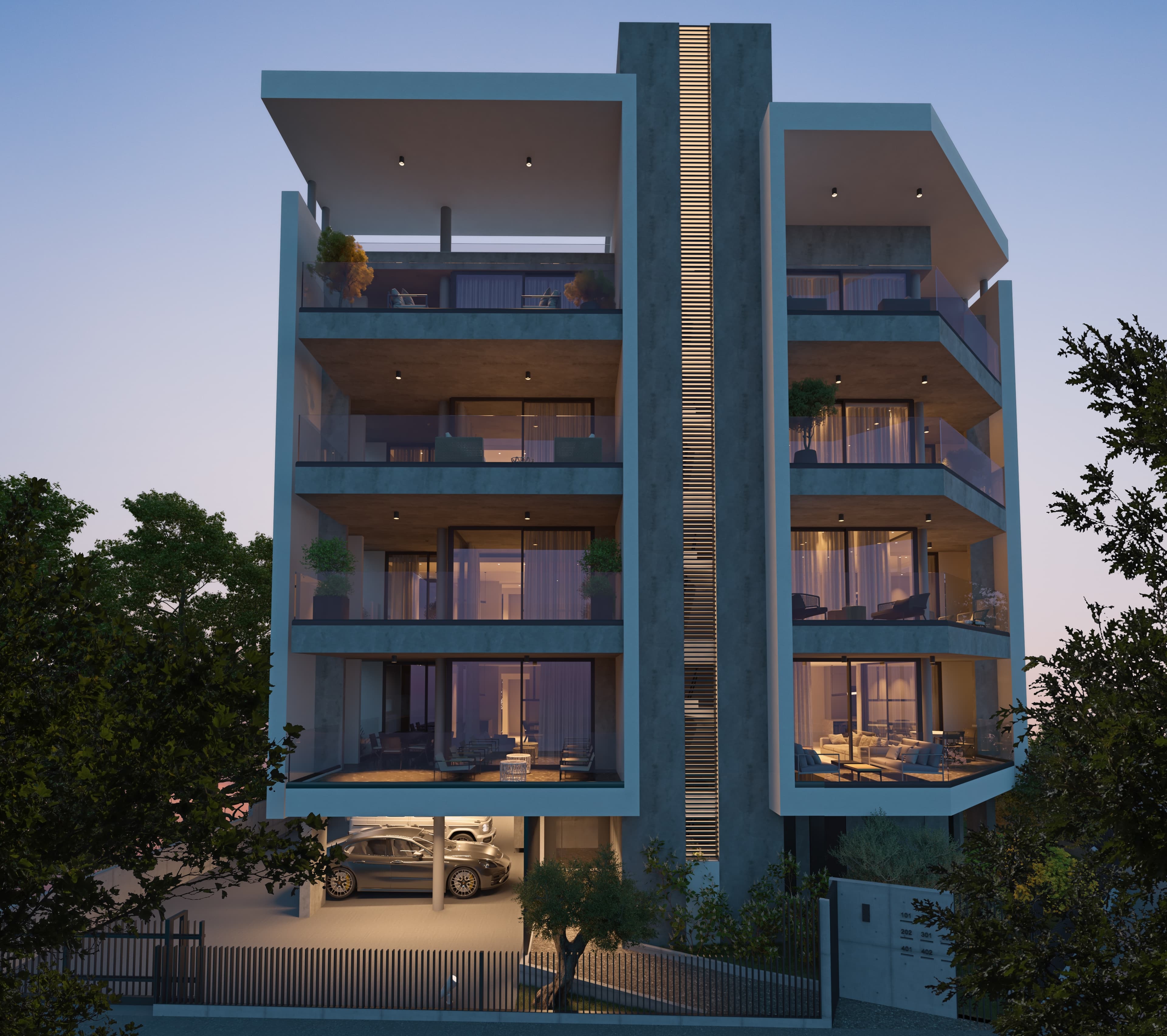 2-bedrooms apartments in Nicosia, Cyprus.