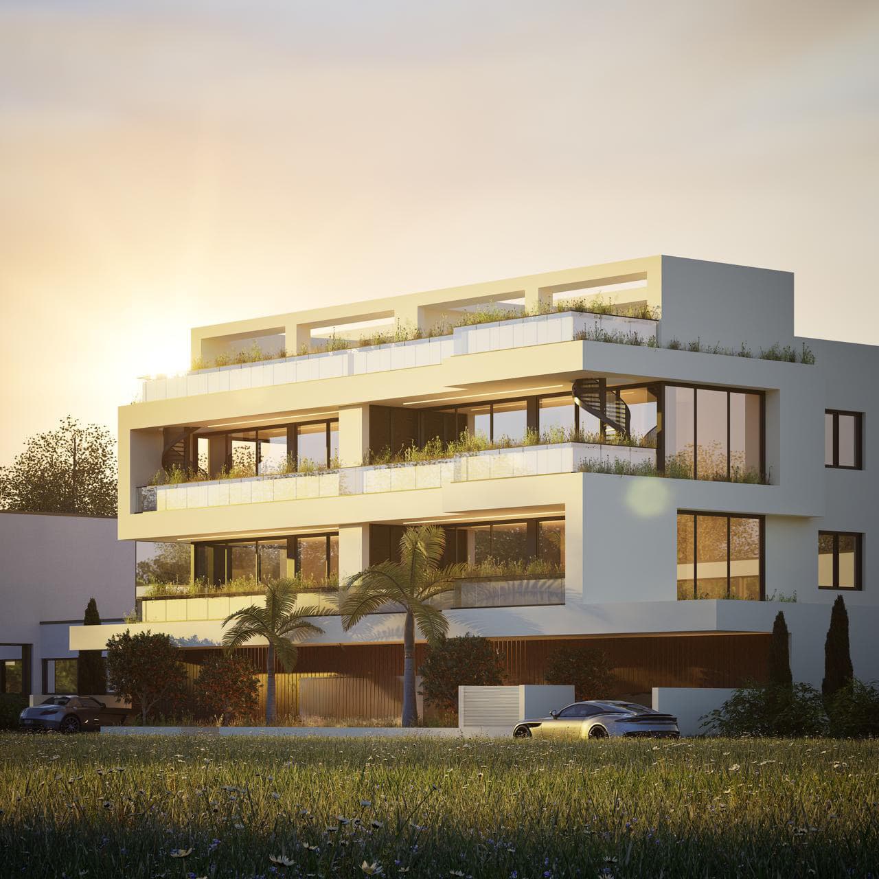 2-bedrooms apartments in Nicosia, Cyprus.