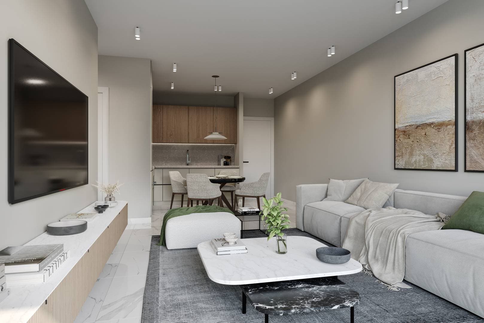 2-bedrooms apartments in Larnaca, Cyprus.
