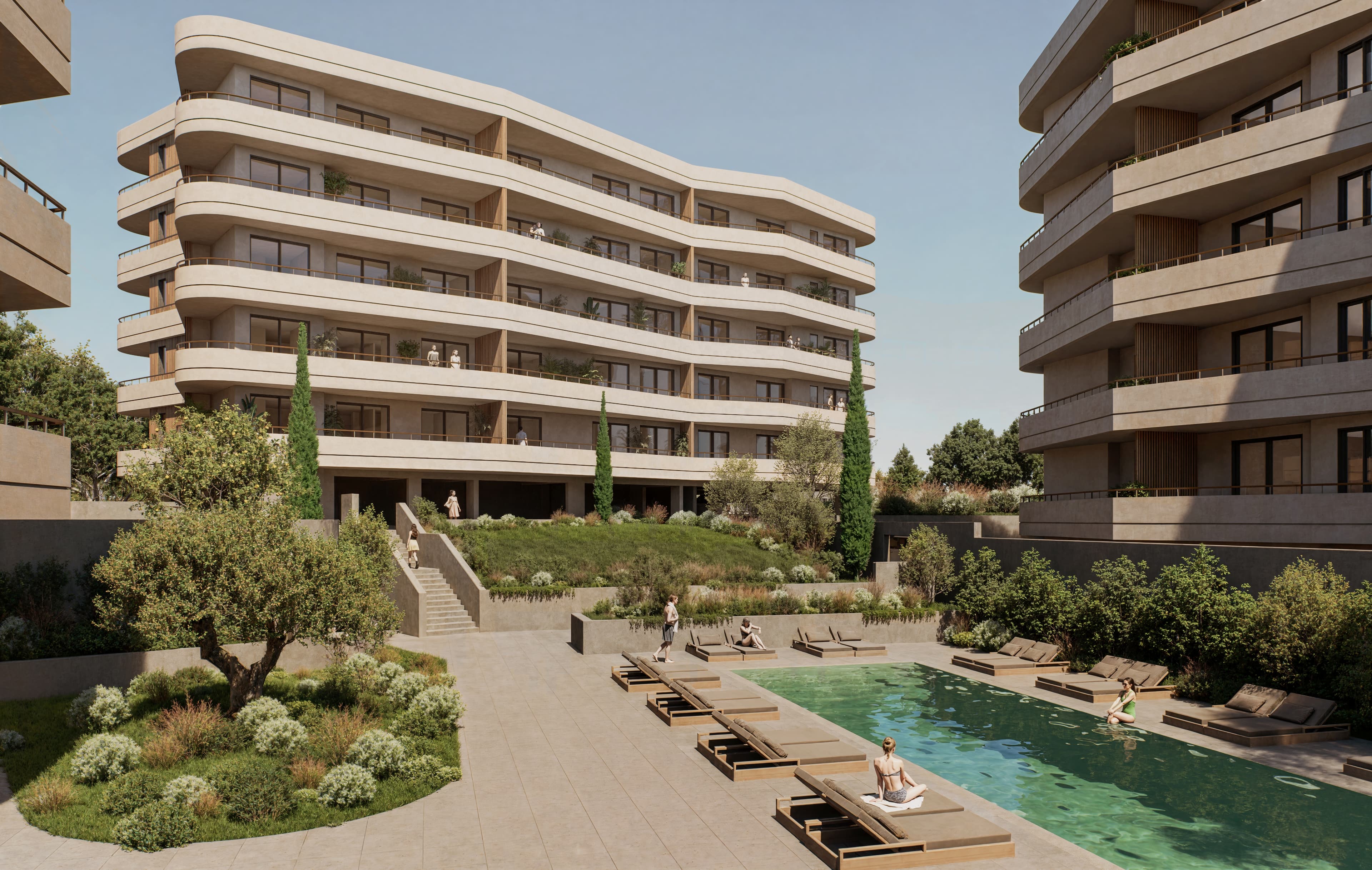2-bedrooms apartments in Limassol, Cyprus.