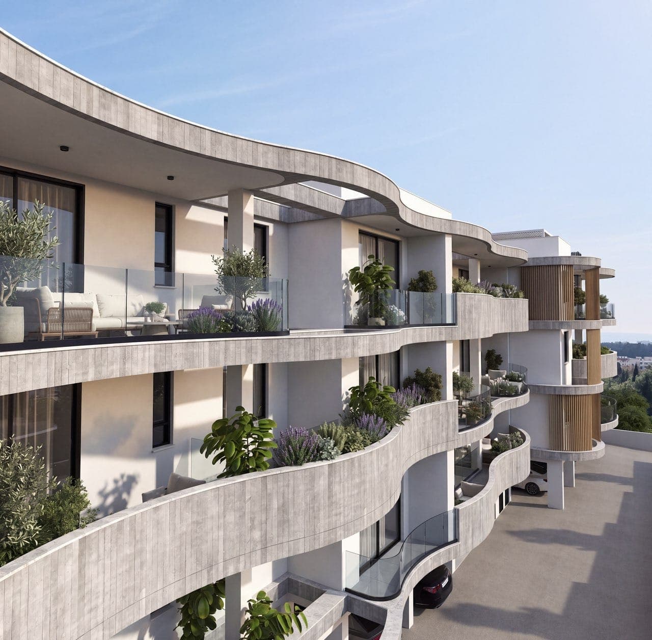 2-bedrooms apartments in Paphos, Cyprus.