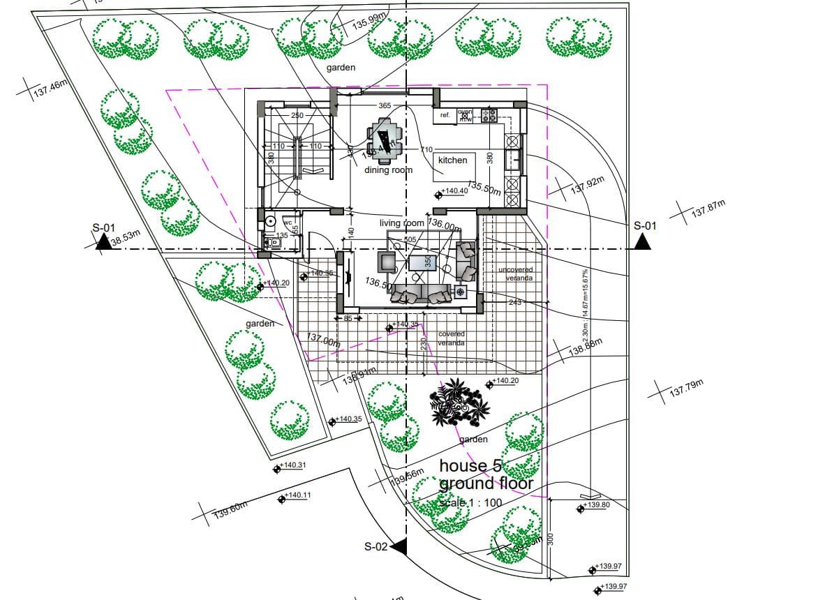 3-bedrooms house in Limassol, Cyprus.