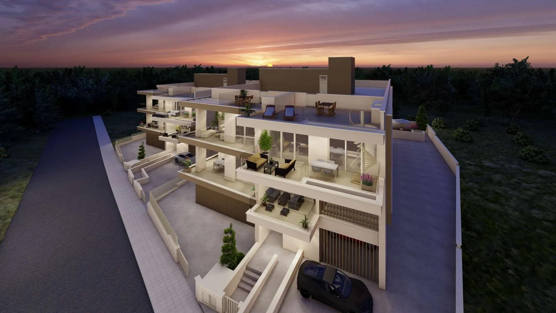 2-bedrooms apartments in Paphos, Cyprus.