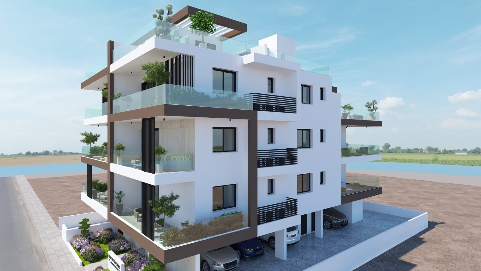 2-bedrooms apartments in Larnaca, Cyprus.