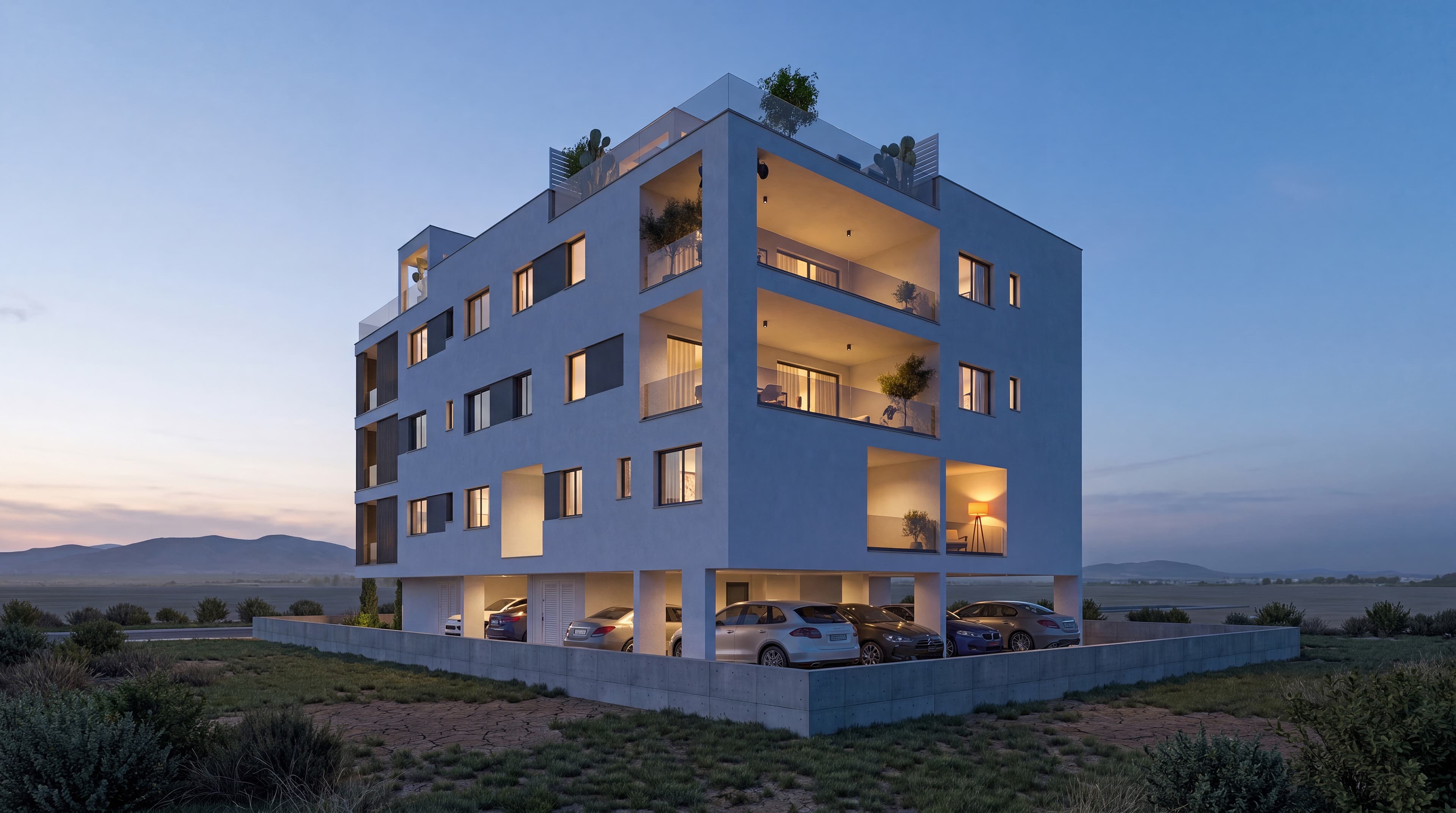 2-bedrooms apartments in Larnaca, Cyprus.