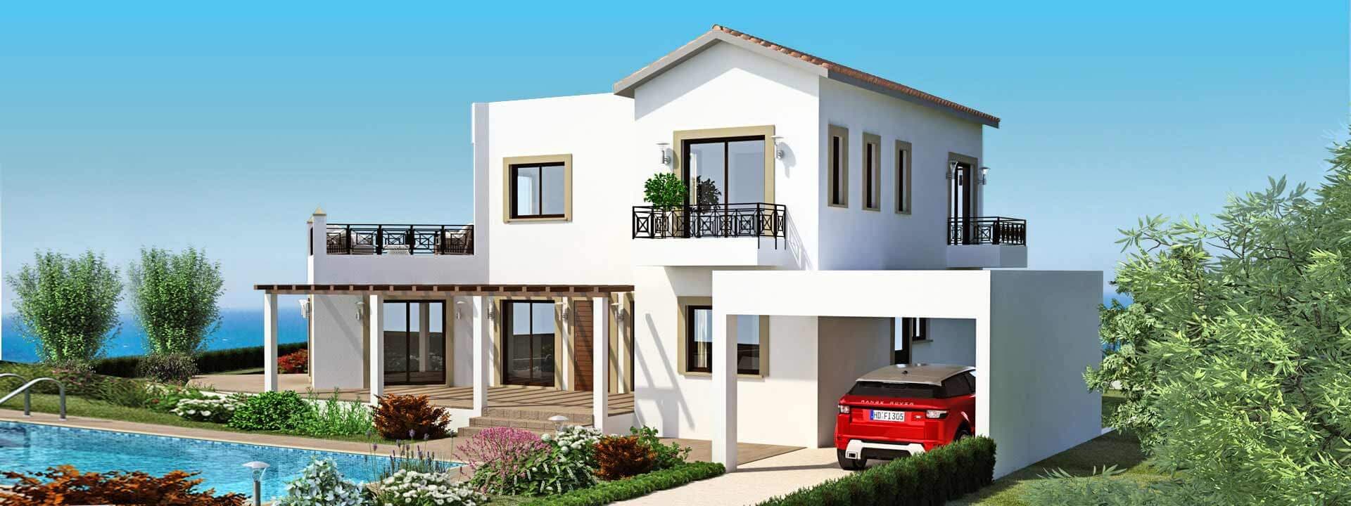 3-bedrooms house in Paphos, Cyprus.