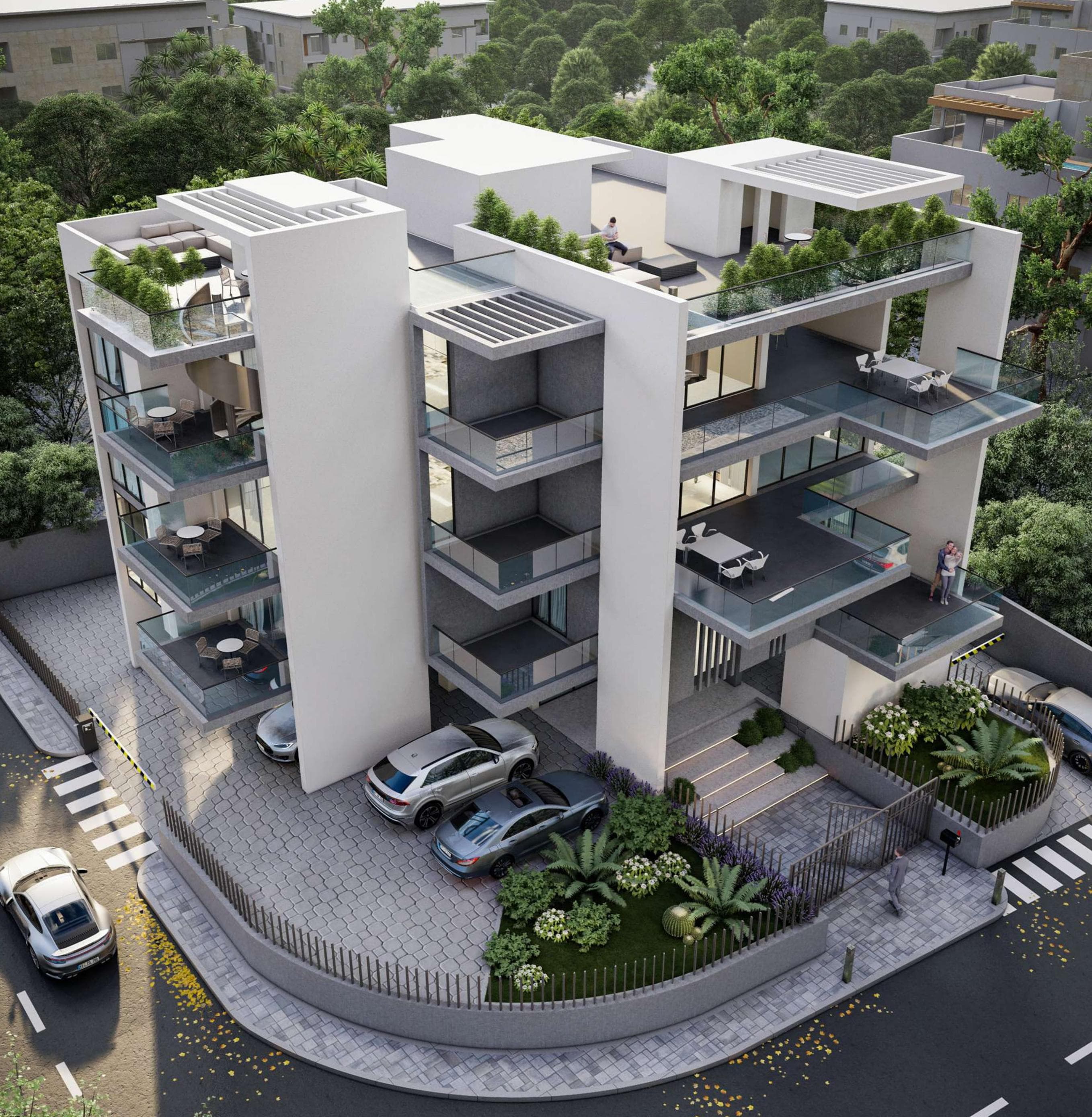 2-bedrooms apartments in Limassol, Cyprus.