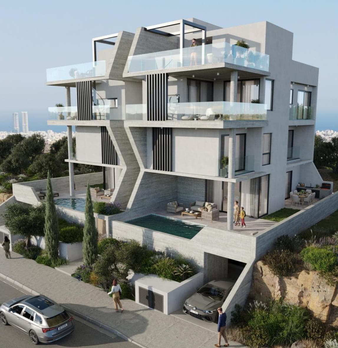 2-bedrooms apartments in Limassol, Cyprus.