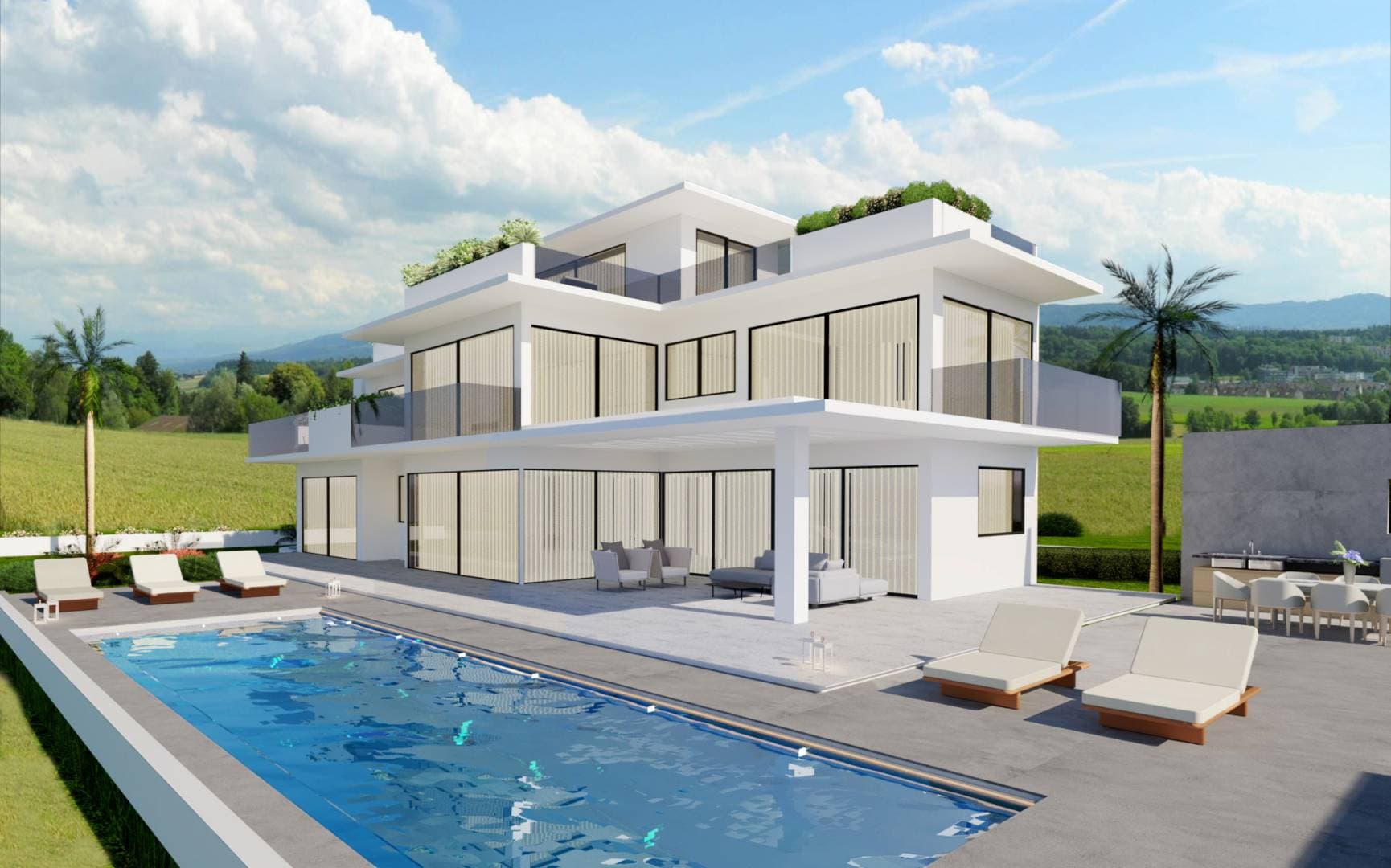 4-bedrooms house in Larnaca, Cyprus.