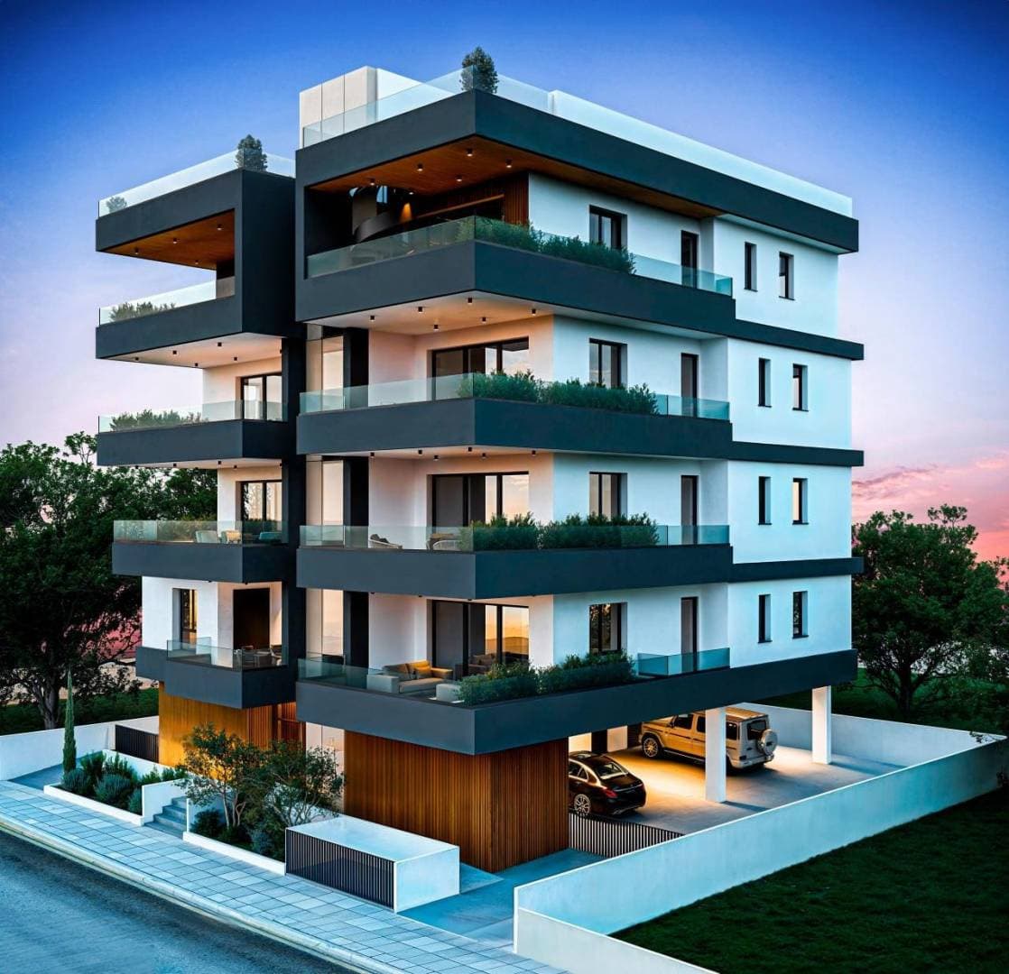2-bedrooms apartments in Nicosia, Cyprus.
