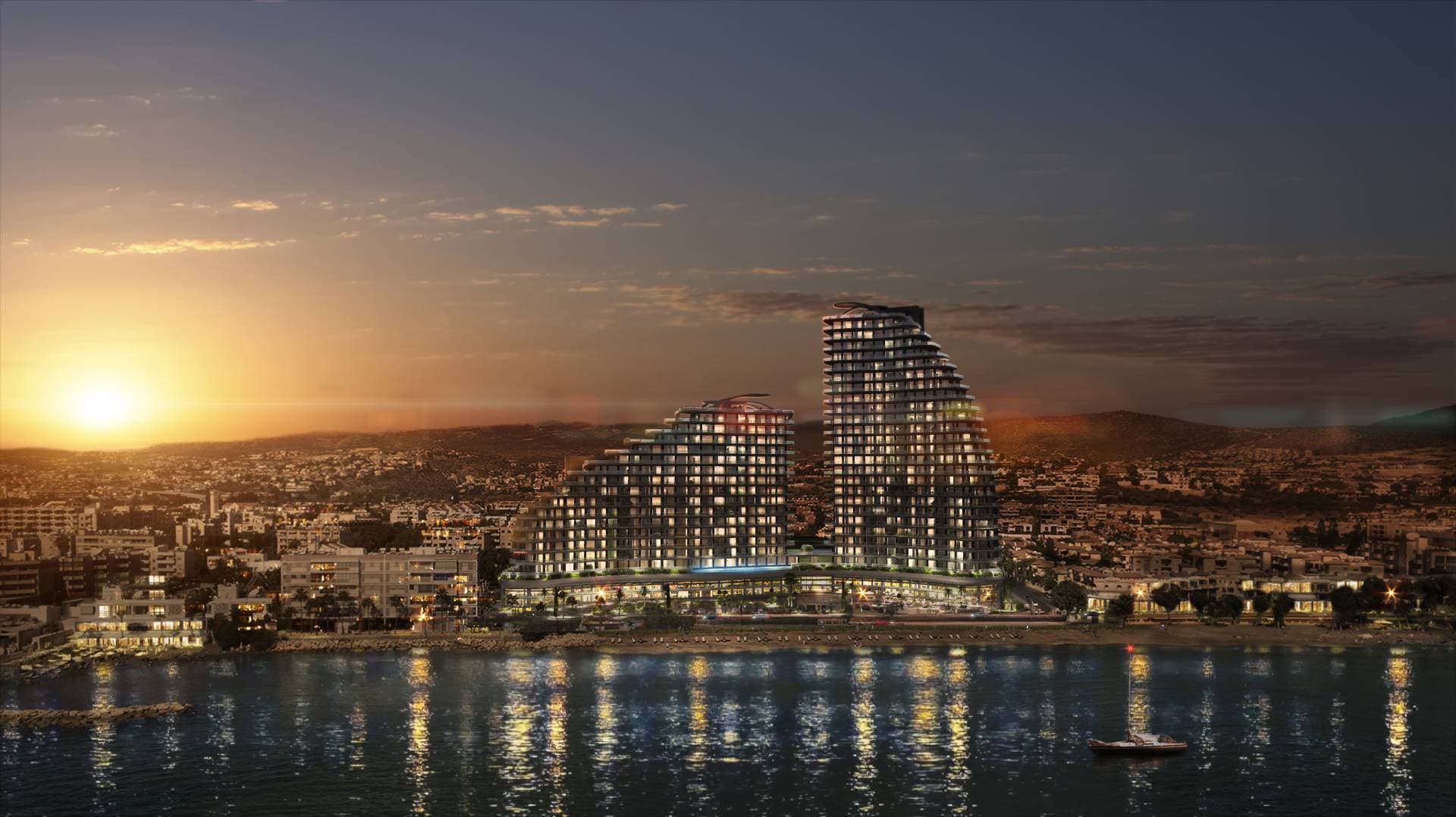 2-bedrooms apartments in Limassol, Cyprus.