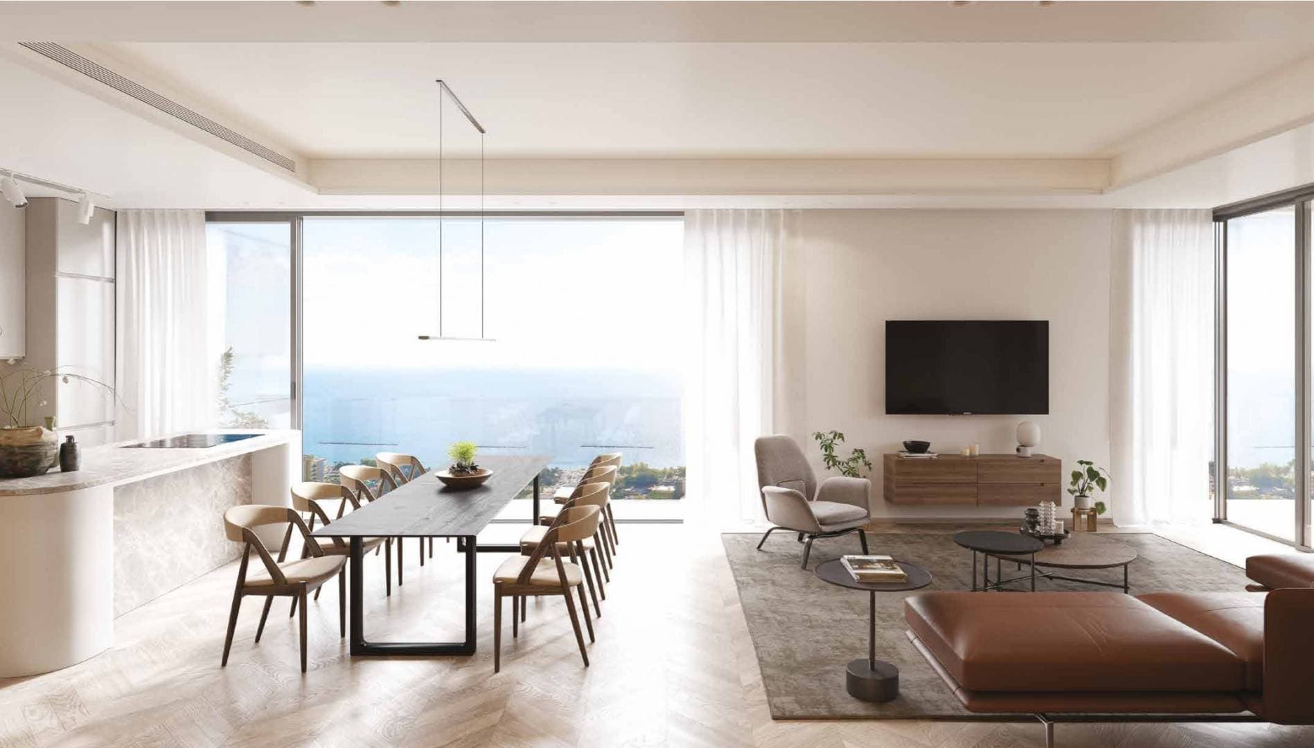 3-bedrooms apartments in Limassol, Cyprus.
