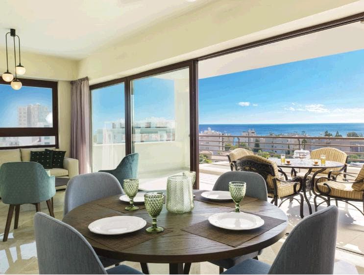 2-bedrooms apartments in Limassol, Cyprus.