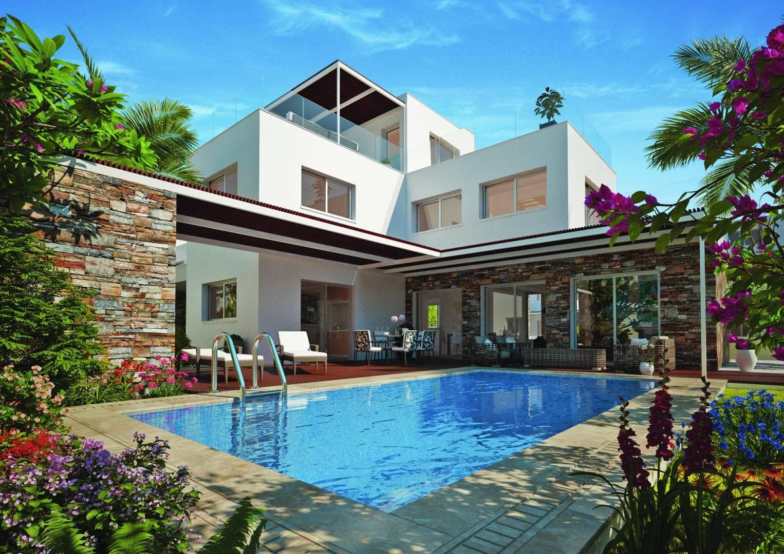 4-bedrooms house in Paphos, Cyprus.