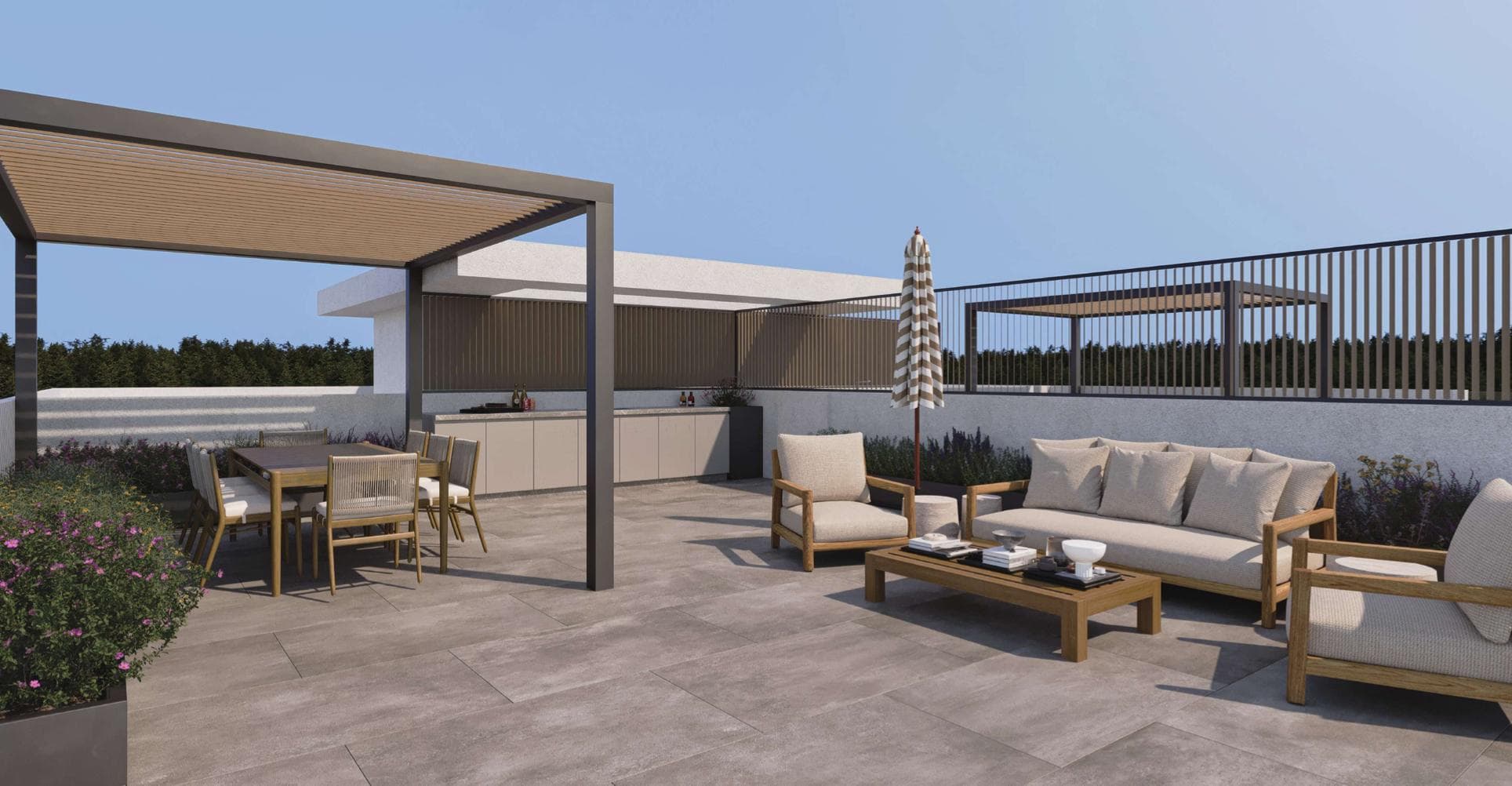 2-bedrooms apartments in Larnaca, Cyprus.