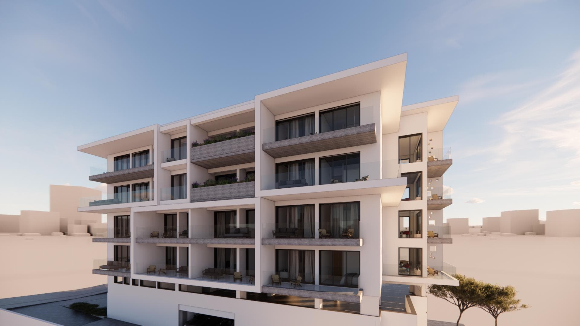 2-bedrooms apartments in Paphos, Cyprus.