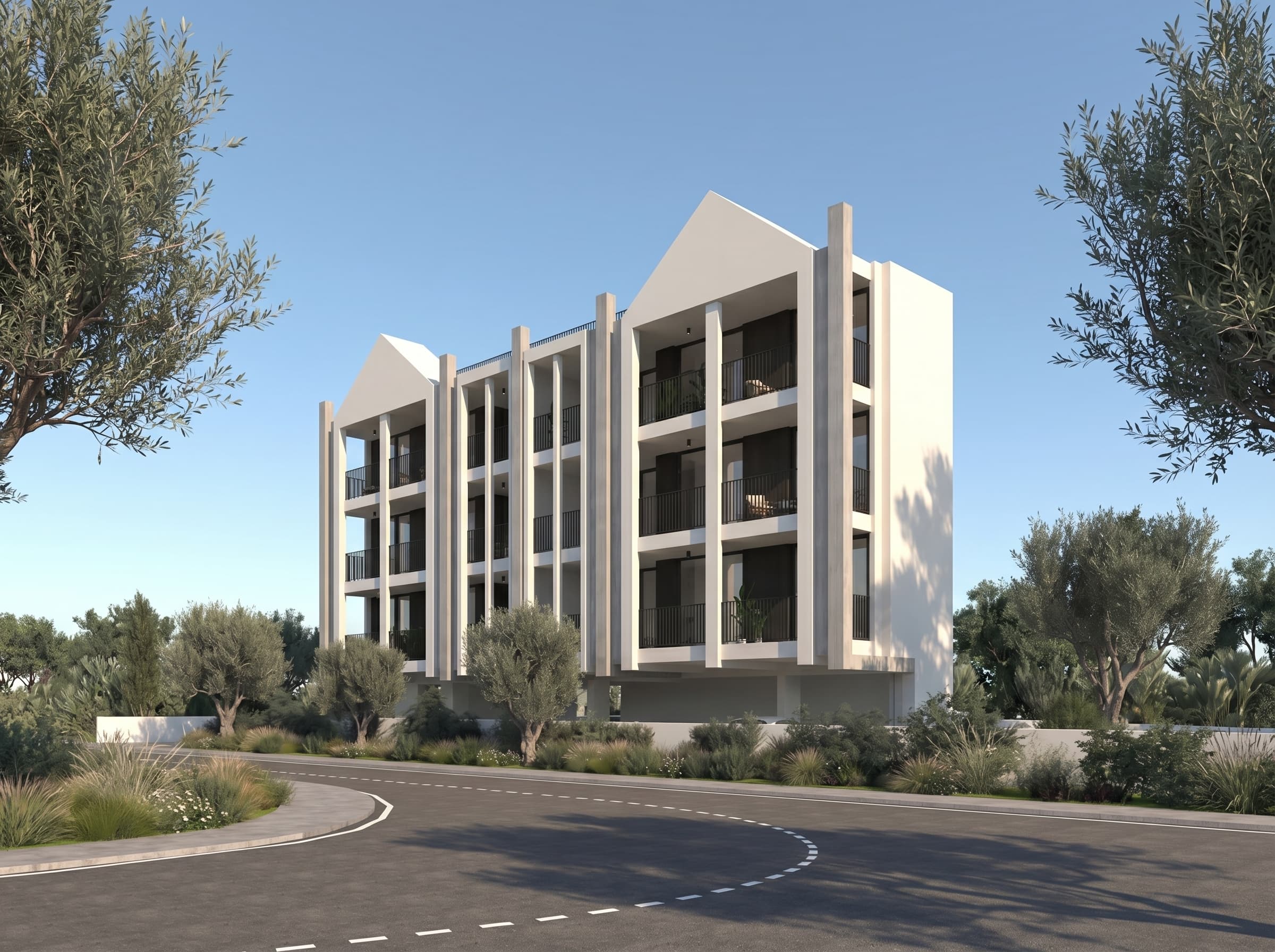 2-bedrooms apartments in Nicosia, Cyprus.