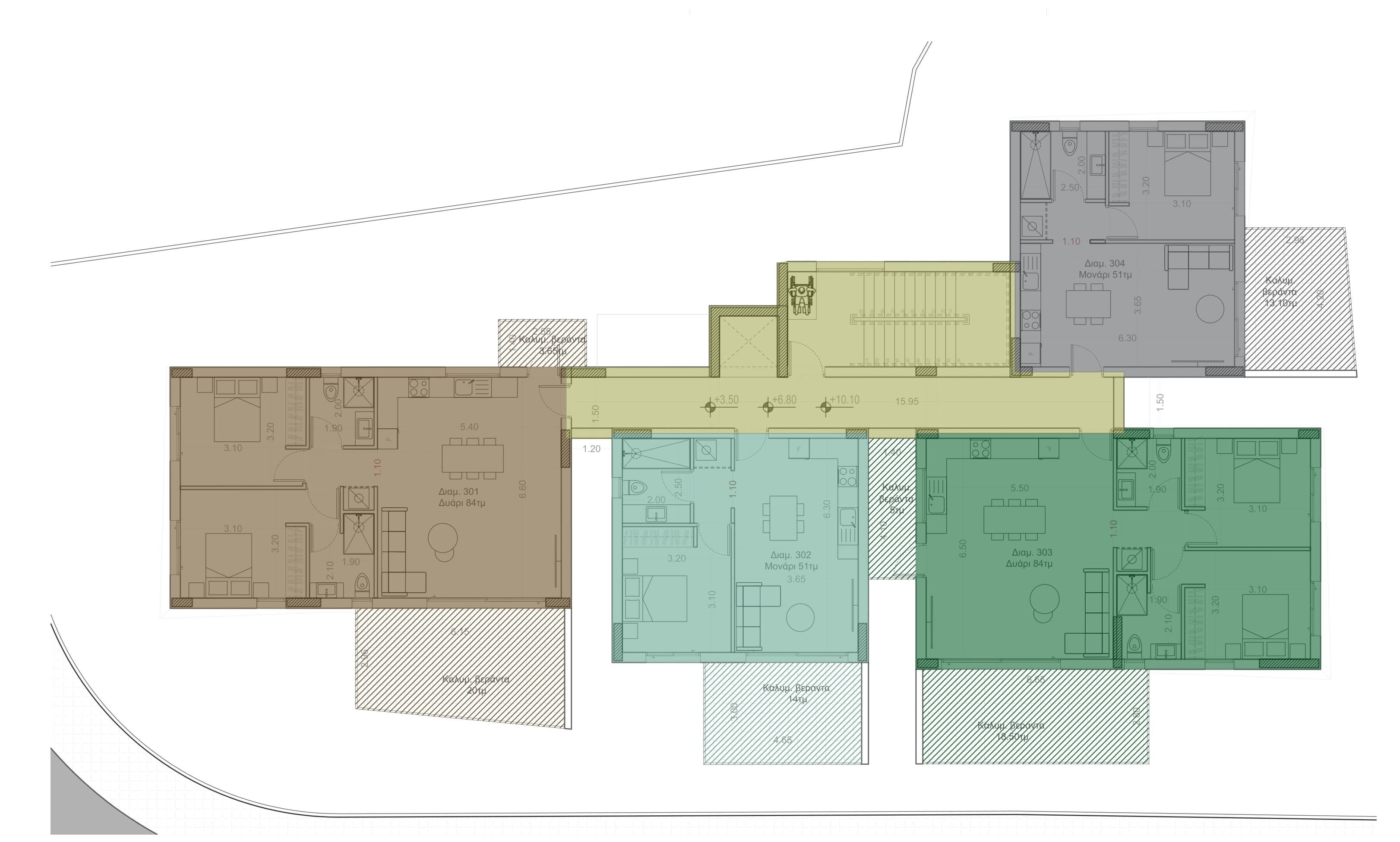2-bedrooms apartments in Nicosia, Cyprus.