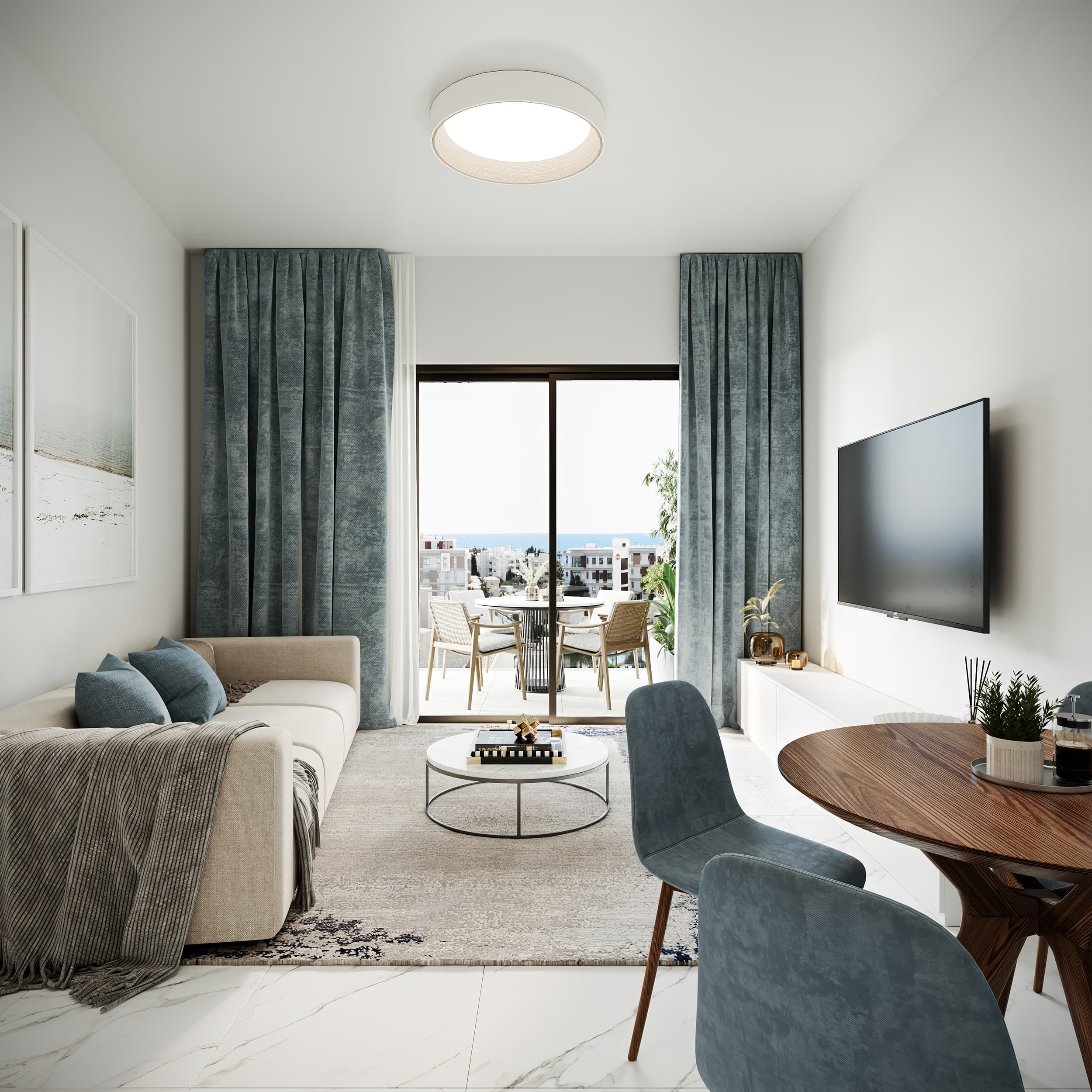 1-bedrooms apartments in Limassol, Cyprus.
