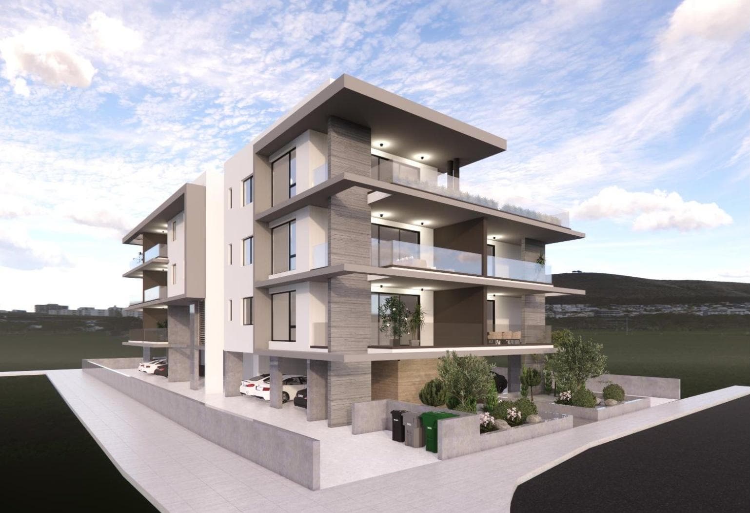 2-bedrooms apartments in Nicosia, Cyprus.